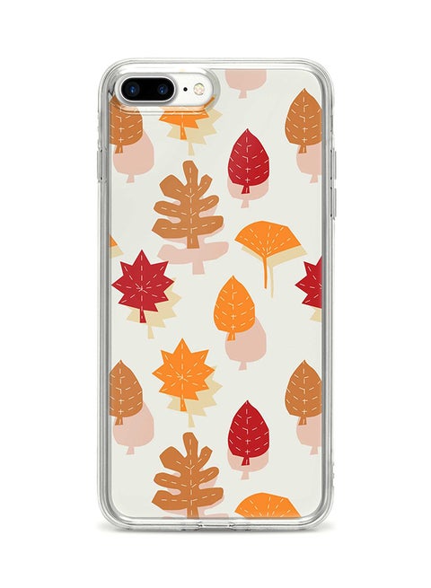 Protective Case Cover For Apple iPhone 8 Plus Autumn Scribble Full Print