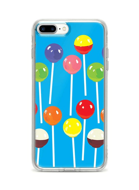 Protective Case Cover For Apple iPhone 8 Plus Lollipop Loops Full Print