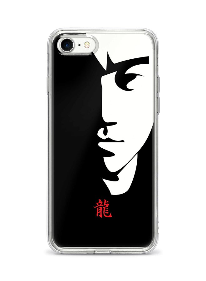 Protective Case Cover For Apple iPhone 8 Tibute - Bruce Lee (Black) Full Print