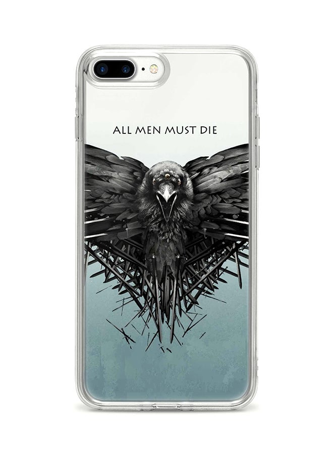 غطاء حماية واقٍ لهاتف أبل آيفون 8 بلس مطبوع بالكامل بعبارة All Men Must Die من مسلسل Game of Thrones