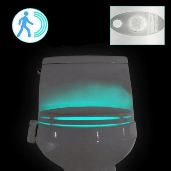 Colour Changing Motion Sensor Toilet Light Blue/Red/Green - Image 3