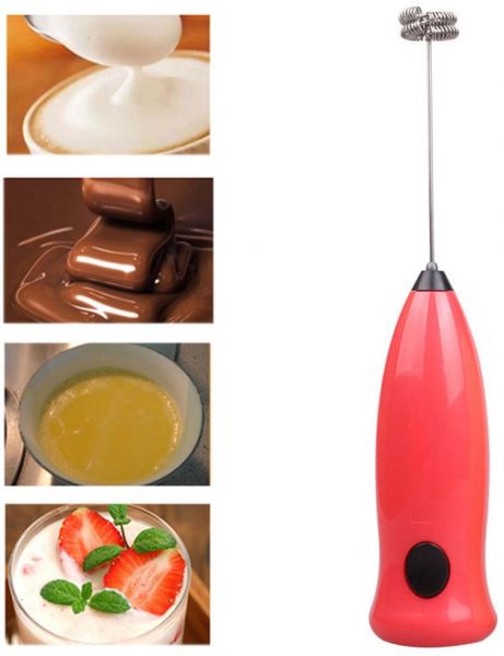Generic Milk Frothers Red/Silver 225mm  - Image 3