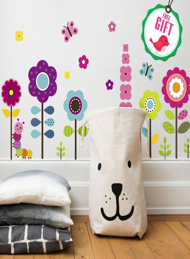 Floral Garden Design Wall Sticker - v1552631638/N22018504A_1