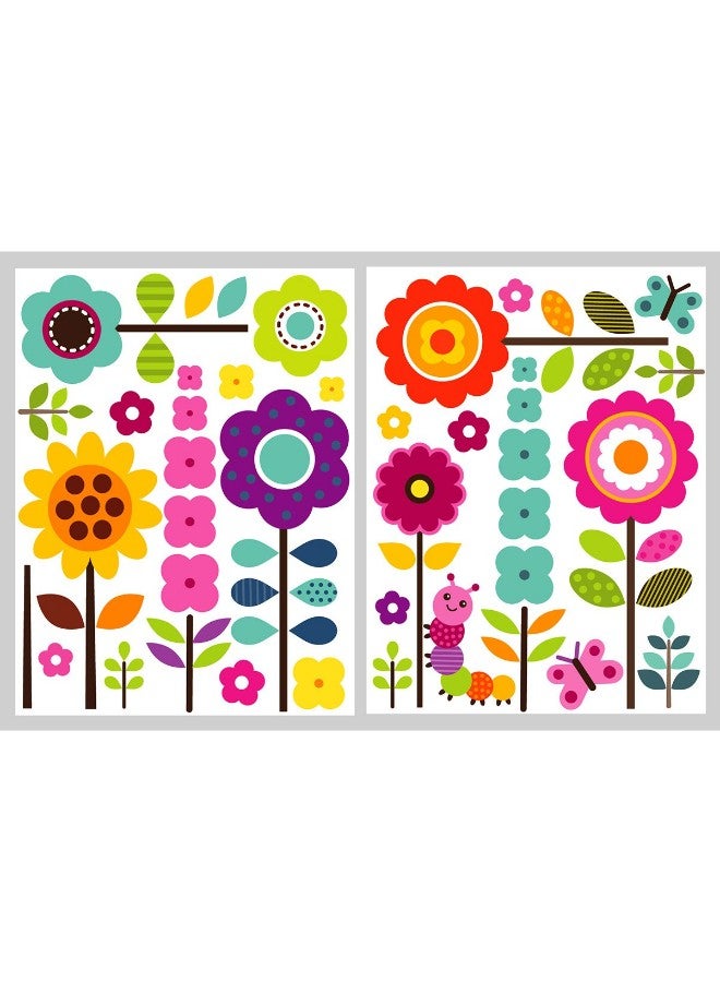 Floral Garden Design Wall Sticker - v1552631639/N22018504A_4