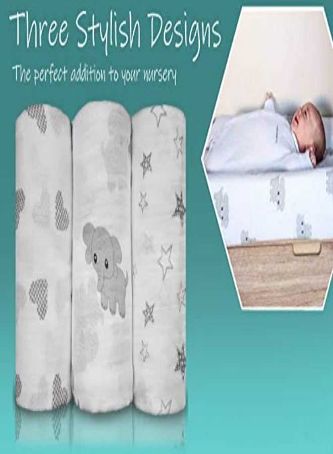 3-Piece Swaddle Baby Blanket Set - v1552631677/N22019660A_3