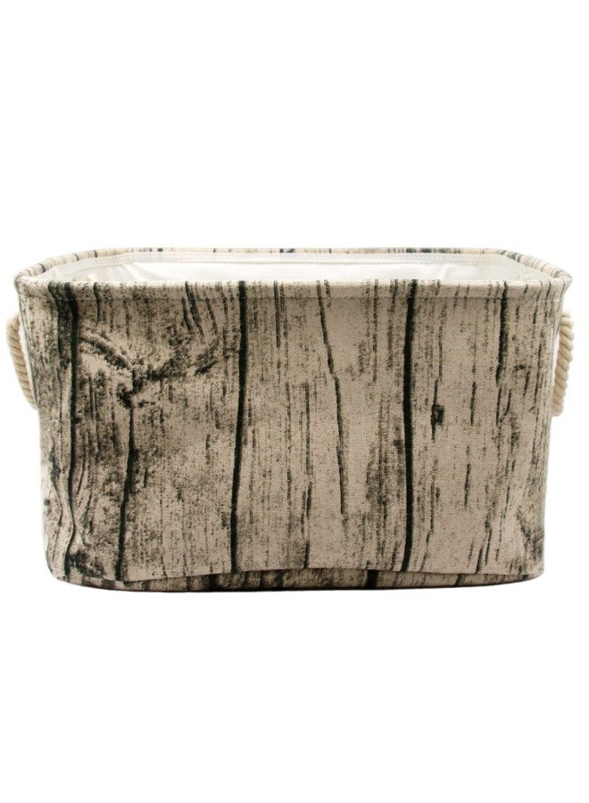 جيكون سلة تخزين أنيقة مستطيلة الشكل بتصميم جذع الشجر - Image 1