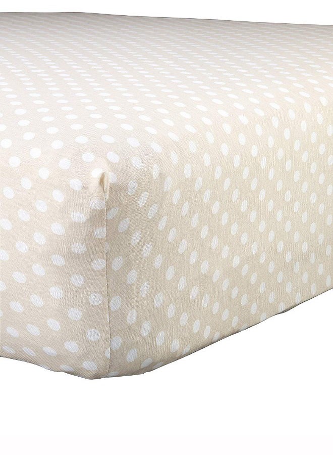 Abstract Polka Dot Print Extra Deep Fitted Crib Sheet - Image 1