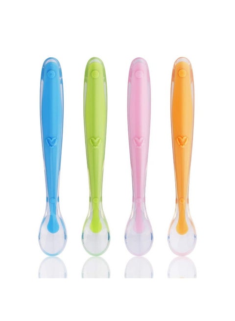 4-Piece Baby Feeding Training Spoon With Case Set