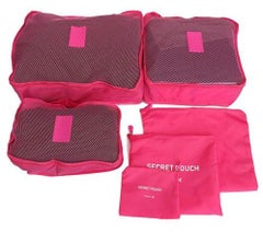 Generic 6-Piece Set Travel Storage Bag Set Pink  - Image 1