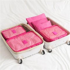 Generic 6-Piece Set Travel Storage Bag Set Pink  - Image 4