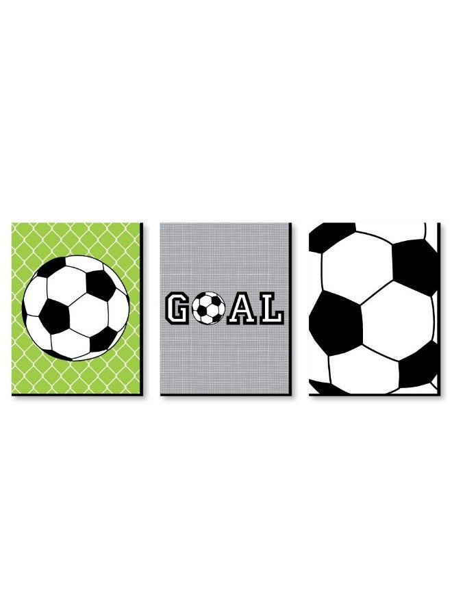 Big Dot of Happiness 3-Piece Sports Themed Wall Art  - Image 1
