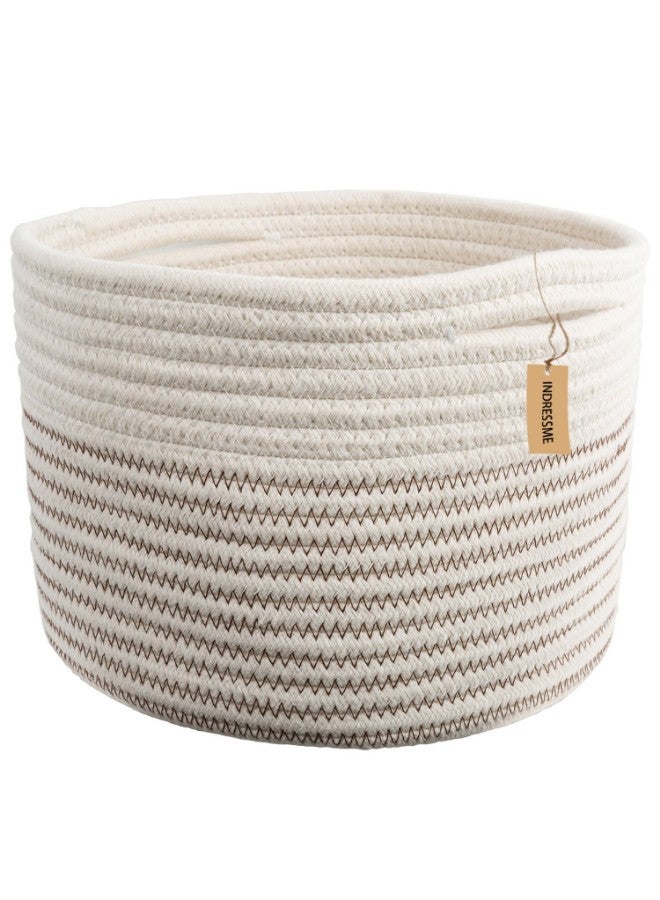 INDRESSME Round Laundry Storage Bin Basket - Image 1