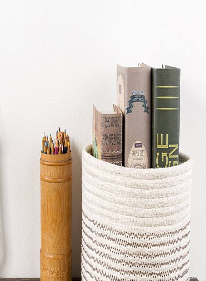INDRESSME Round Laundry Storage Bin Basket - Image 3