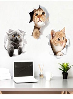 3D Removable Cartoon Animal Cats Wall Stickers - v1552632281/N22021592A_2