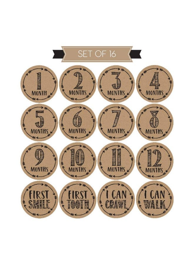 Hadley Designs Set Of 16 Milestone Stickers - Image 1