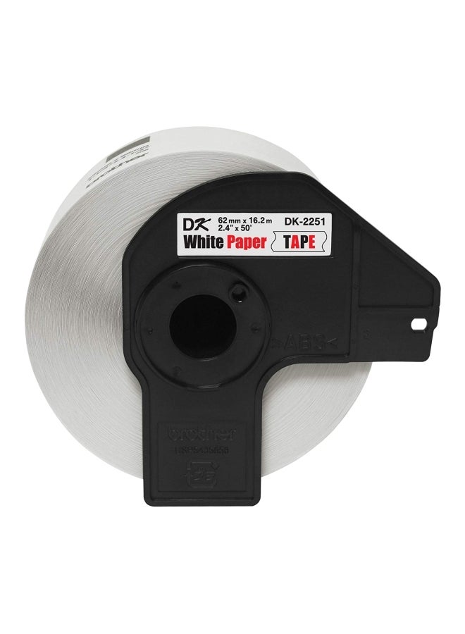 بروذر شريط استبدال ملصقات طويل ومستمر أبيض - Image 1