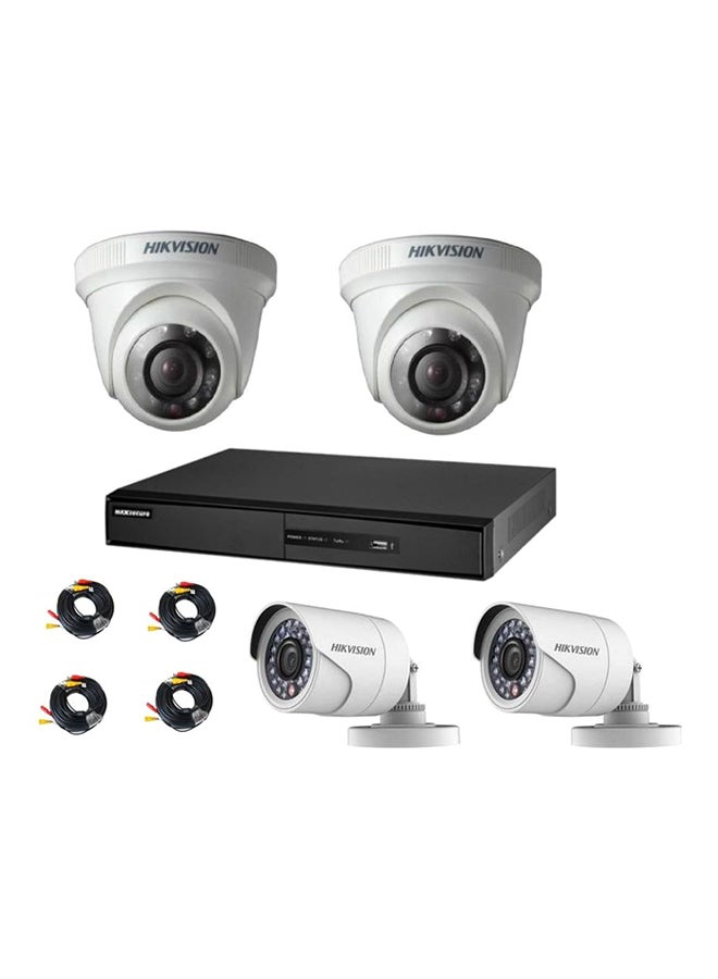 HIKVISION 4-Channel Turbo HD DVR Surveillance Camera Kit