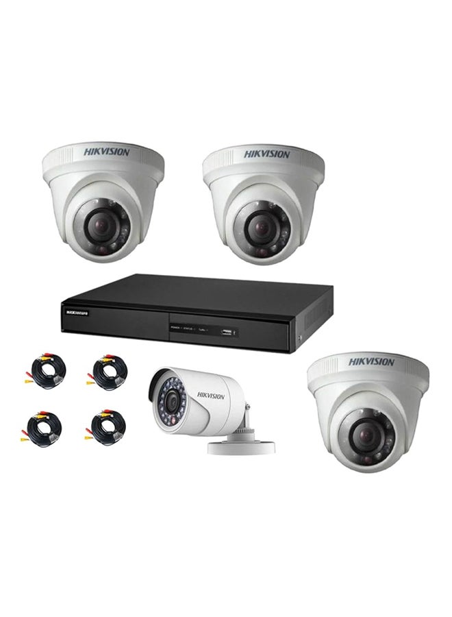 HIKVISION 4-Channel Turbo HD DVR Surveillance Camera Kit