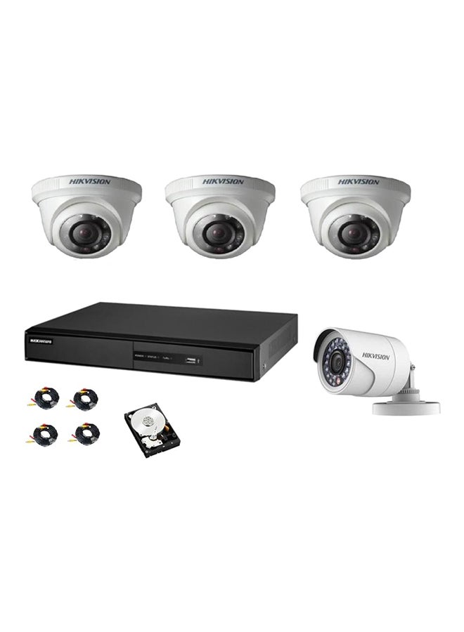 HIKVISION 4-Channel Turbo HD DVR Surveillance Camera Kit