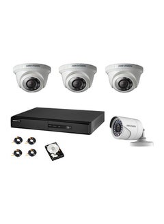 HIKVISION 4-Channel Turbo HD DVR Surveillance Camera Kit 