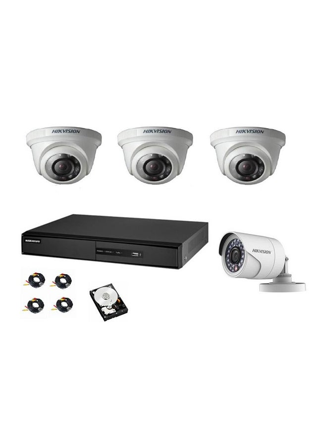 HIKVISION 4-Channel Turbo HD DVR Surveillance Camera Kit 