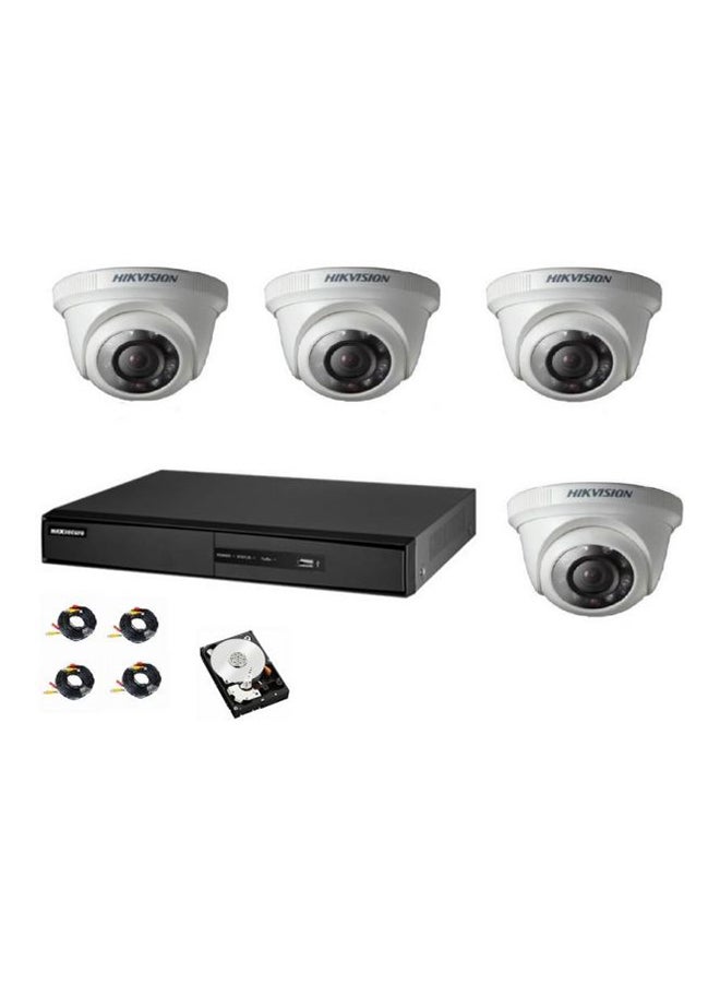HIKVISION 4-Channel Turbo HD DVR Surveillance Camera Kit 