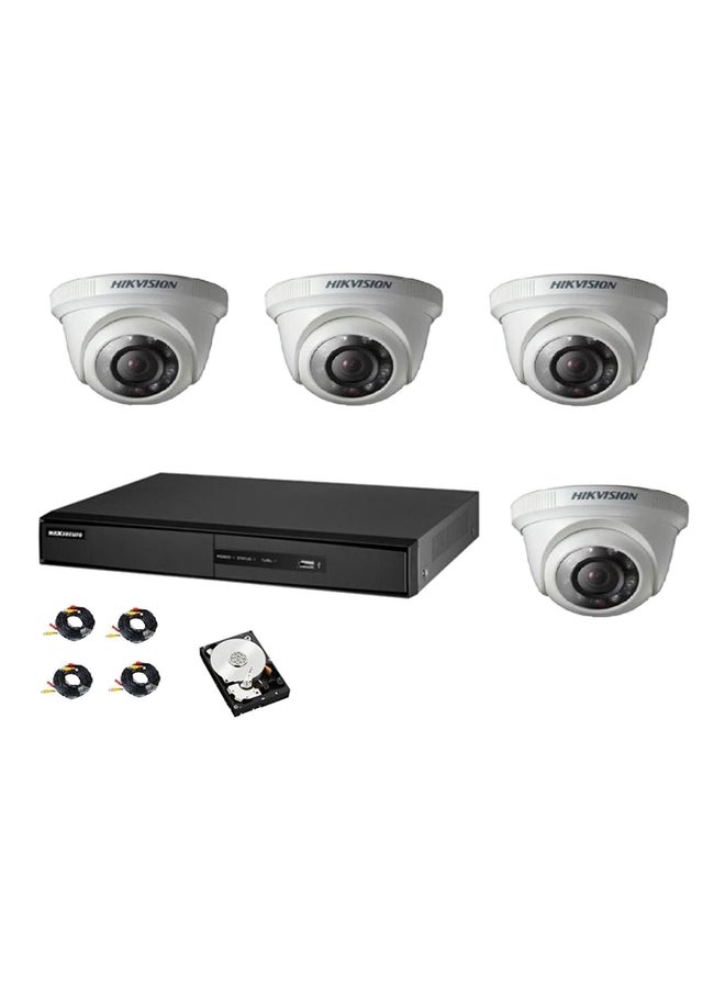 HIKVISION 4-Channel Turbo HD DVR Surveillance Camera Kit