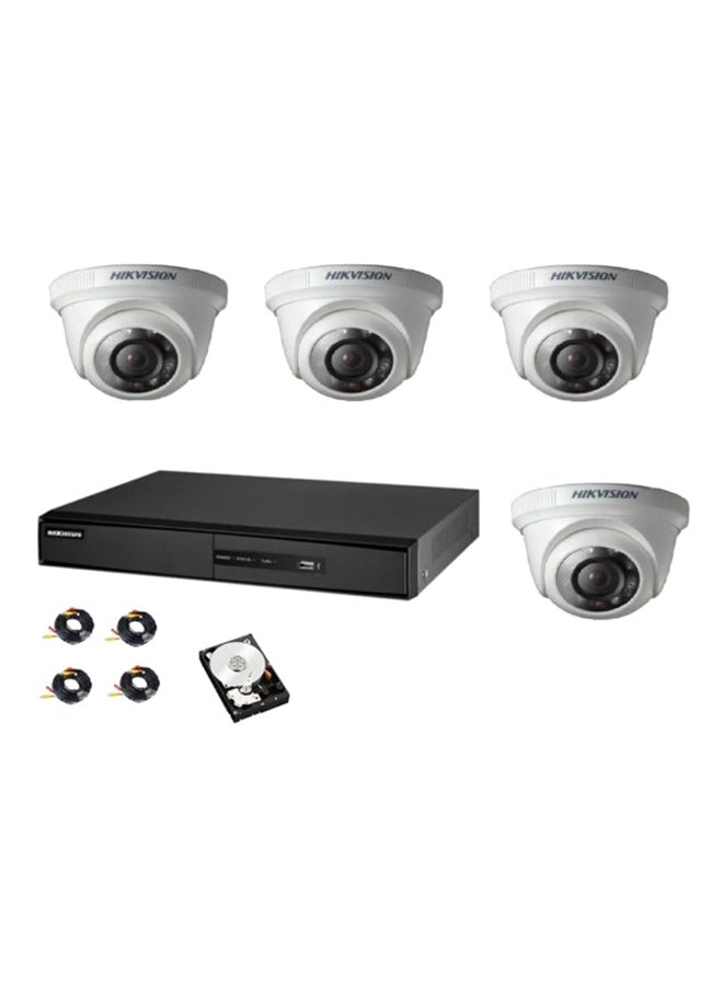 HIKVISION 4-Channel Turbo HD DVR Surveillance Camera Kit