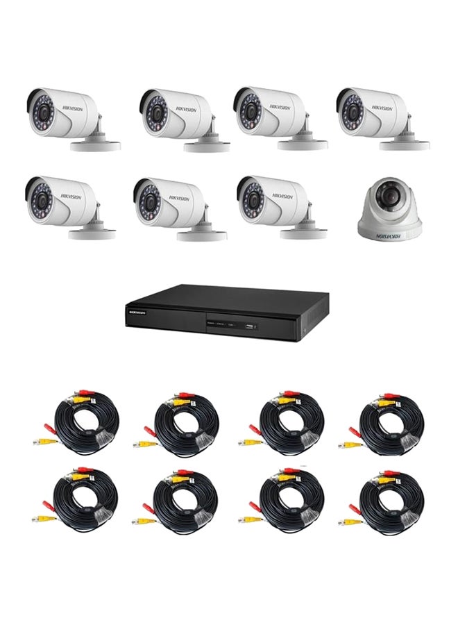 HIKVISION 8-Channel Turbo HD DVR Surveillance Camera Kit 