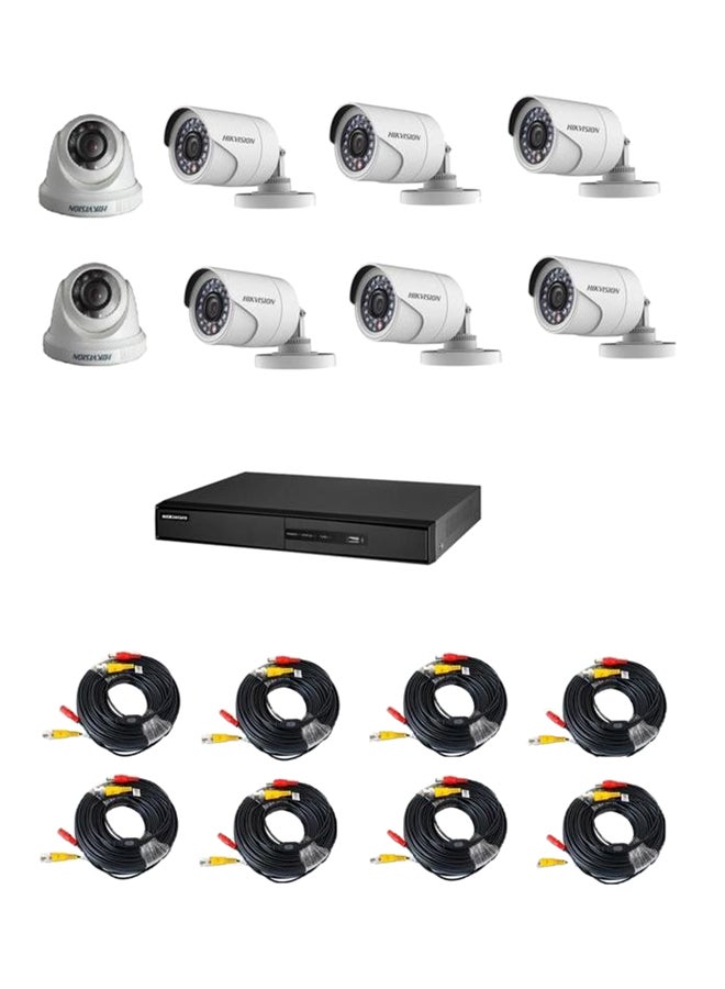HIKVISION 8-Channel Turbo HD DVR Surveillance Camera Kit Set
