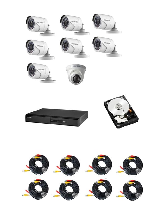 HIKVISION 8-Channel Turbo HD DVR Surveillance Camera Kit