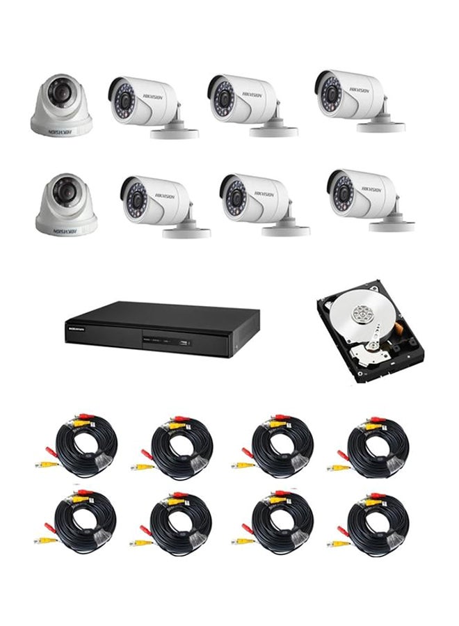 HIKVISION 8-Channel Turbo HD DVR Surveillance Camera Kit 