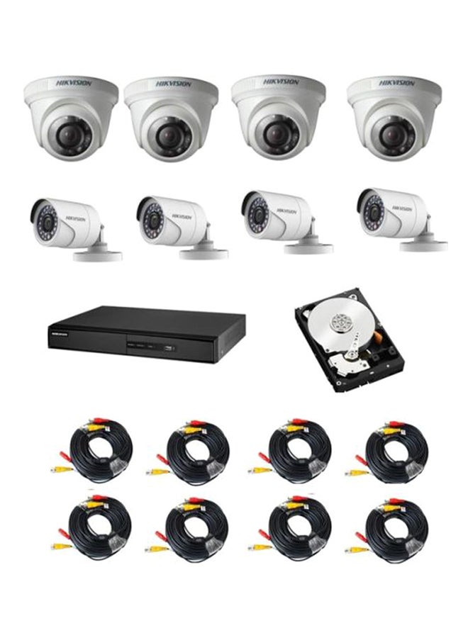 HIKVISION 8-Channel Turbo HD DVR Surveillance Camera Kit