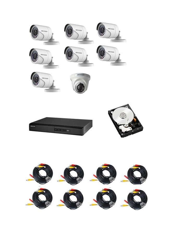 HIKVISION 8-Channel Turbo HD DVR Surveillance Camera Kit