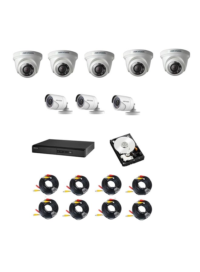 HIKVISION 8-Channel Turbo HD DVR Surveillance Camera Kit