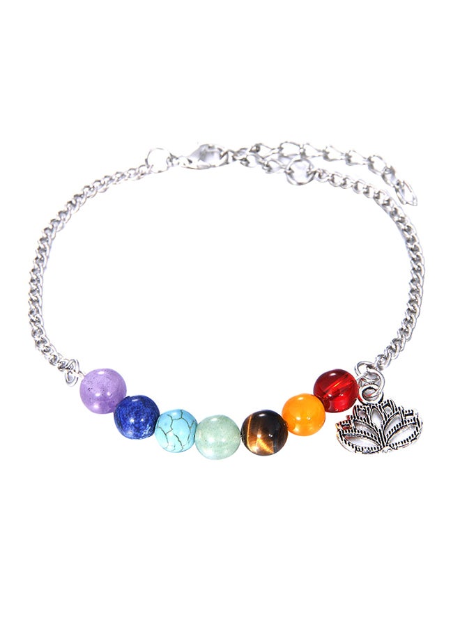 Unique Accent Beaded Charm Bracelet