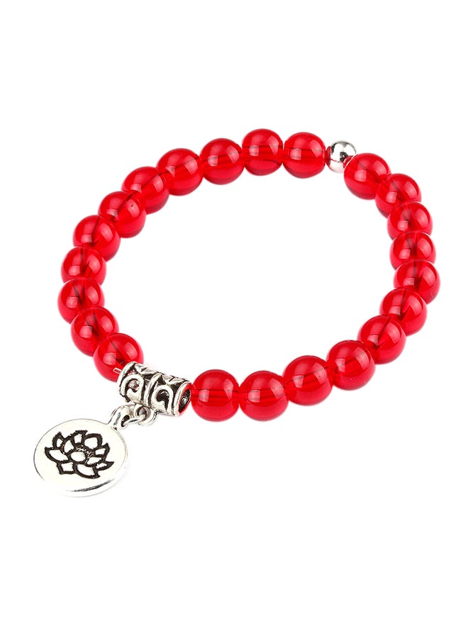 Sharpdo Unique Accent Beaded Charm Bracelet