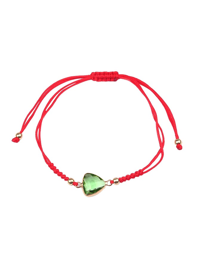 Sharpdo Unique Accent Triangle Pendant Thread Bracelet