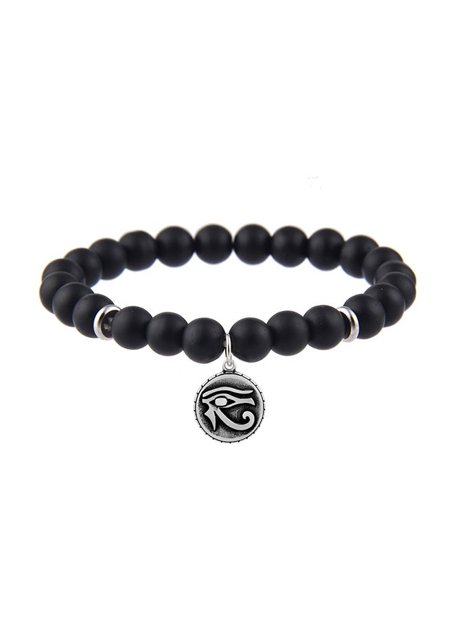 شاربدو سوار من الخرز بحلية دائرية