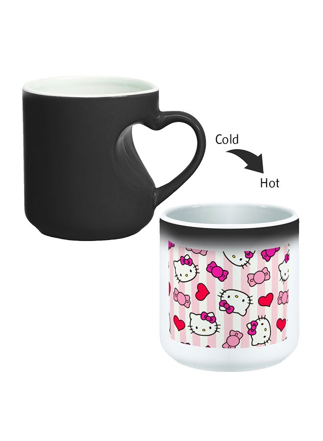 Hello Kitty Printed Magic Coffee Mug With Inner Heart Handle Black - v1552649197/N17062364A_1