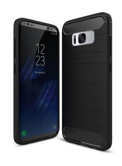 Brushed Carbon Fiber Protective Case  Cover For Samsung Galaxy S8 Plus Black
