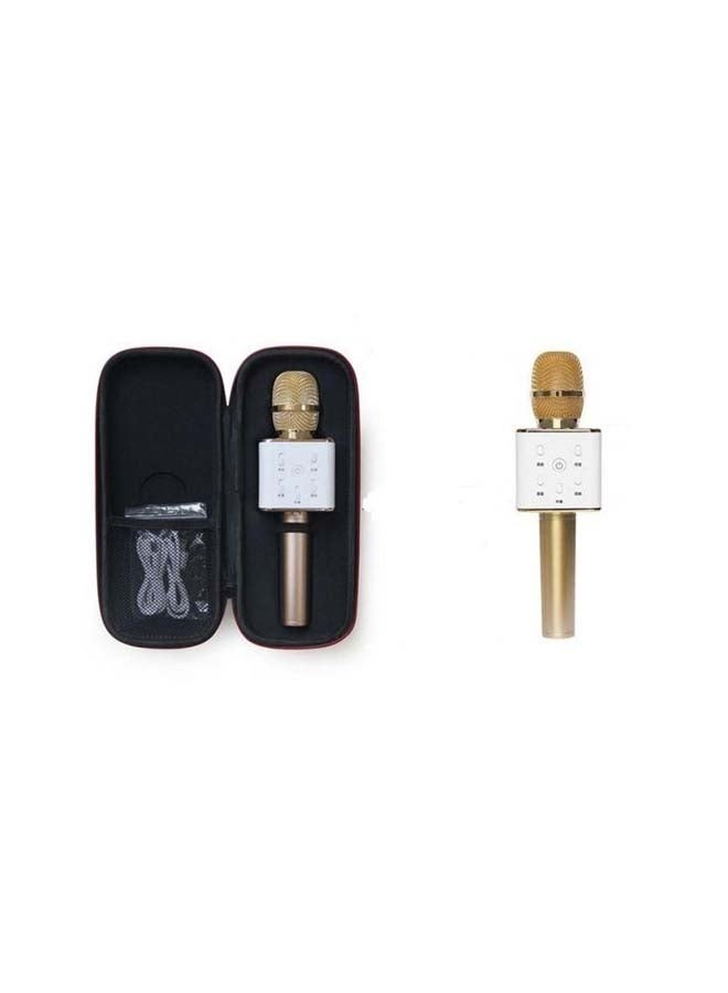 Bluetooth Wireless Handheld Karaoke Microphone Gold/White - Image 2