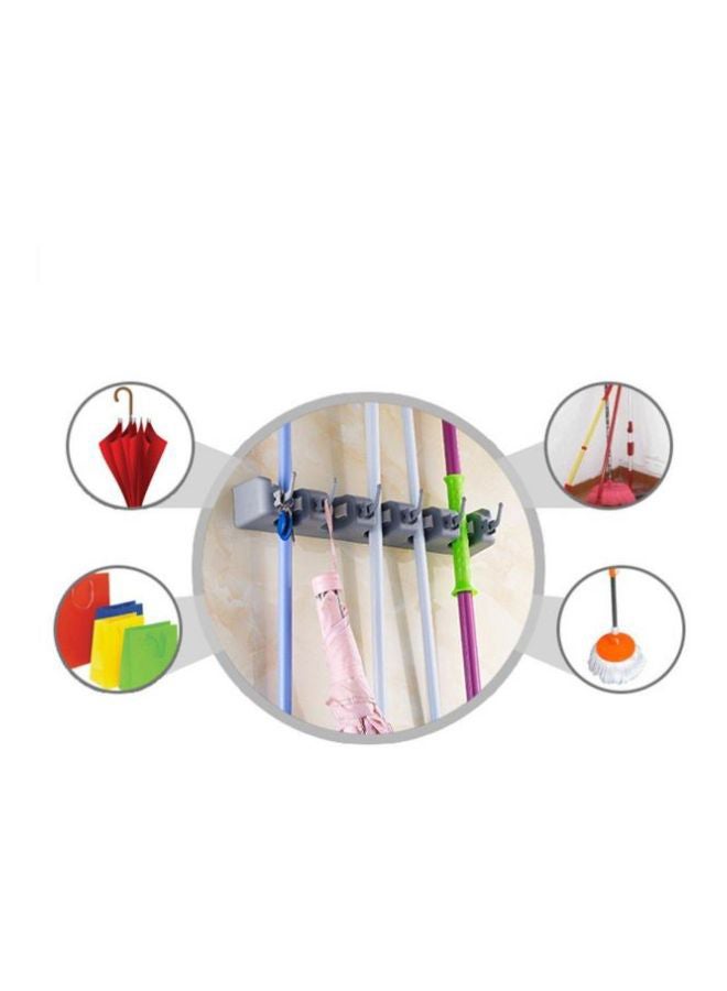 Generic Wall Mounted Mop And Broom Holder Multicolour 41x6x8cm  - Image 3