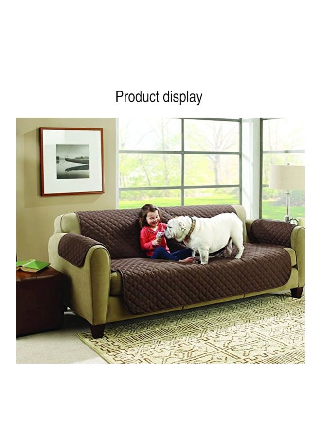Generic - Waterproof Sofa Cover Protector Brown 53x180cm - Image 1