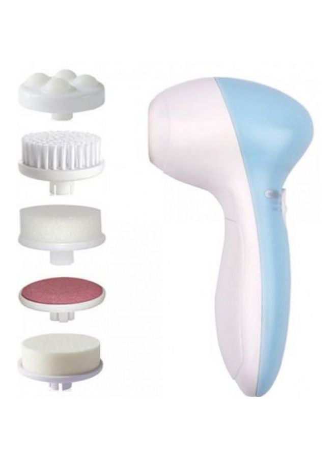 جهاز كهربائي لتدليك الوجه 5 في 1 أزرق/ أبيض - Image 2