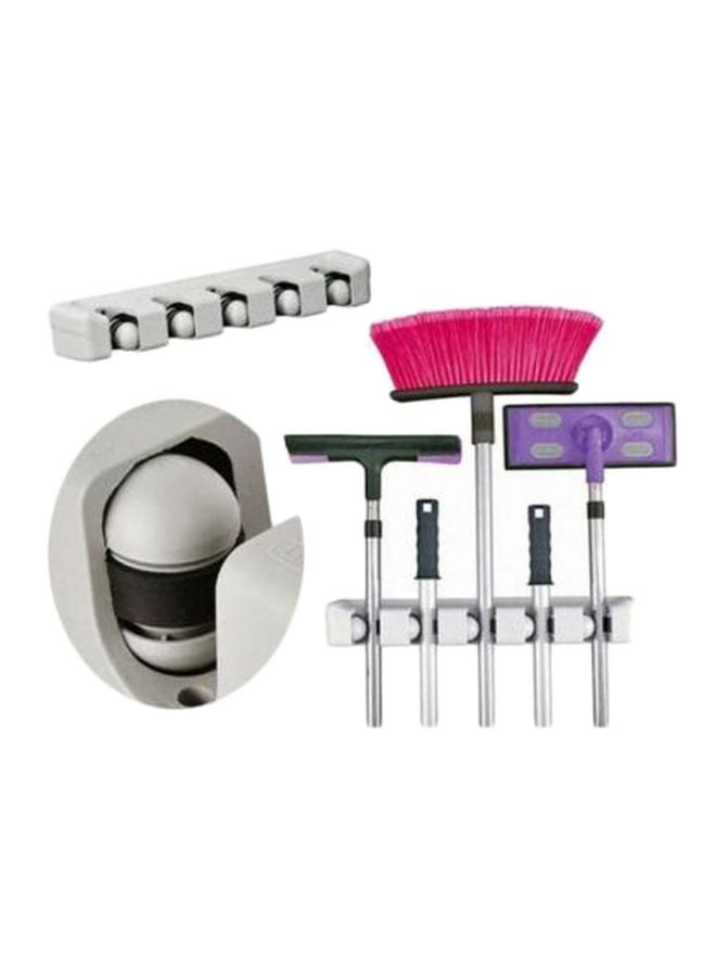 DAT - Mop And Broom Holder White - Image 1