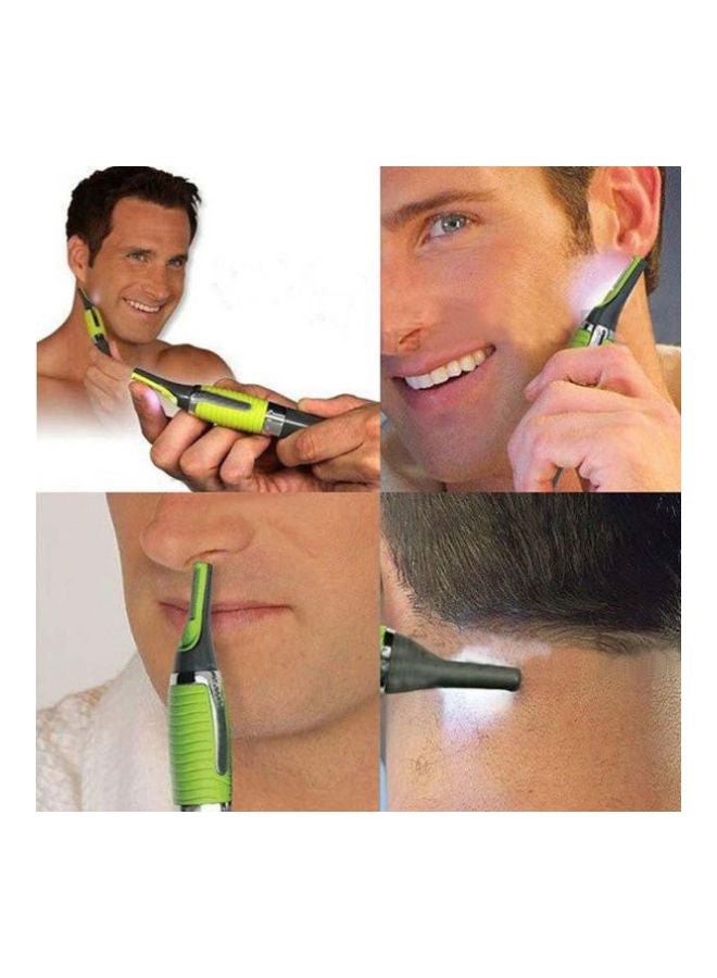 Built-In Light Hair Trimmer Green/Black/Silver - Image 3