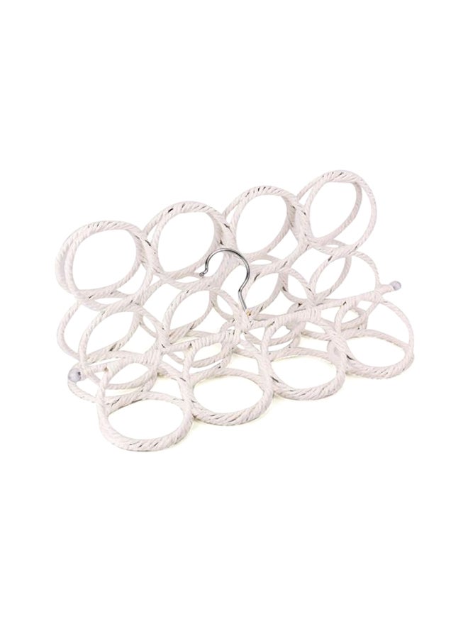 28-Loop Scarf Holder Hanger White - Image 1