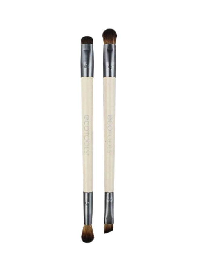 Ecotools Eye Enhancing Duo Set White/Silver/Brown