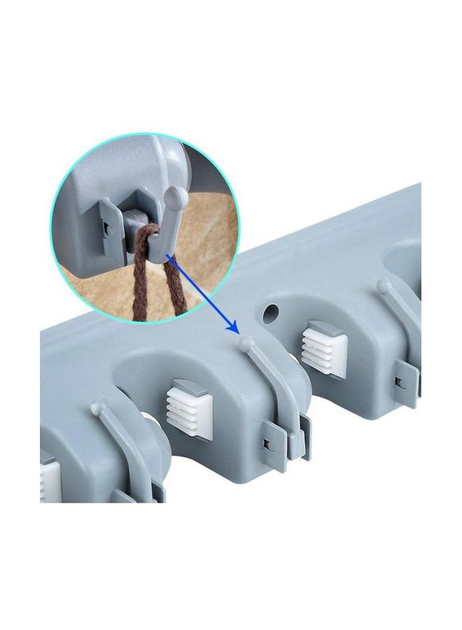 Multipurpose Wall Mounted Mop And Broom Holder Grey - Image 2
